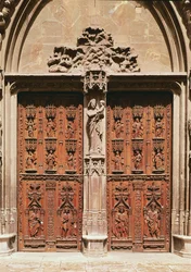 Portail principal de la cathédrale Saint-Sauveur, construit en 1504
